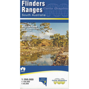Flinders Ranges Map by CARTO GRAPHICS