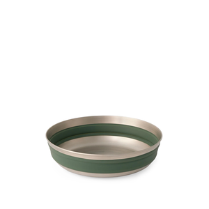 Detour Stainless Steel Collapsible Bowl - L - Green by SEA TO SUMMIT