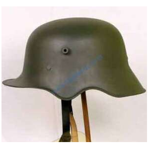 WWI German M-18 Cut-Out Helmet by COMMANDO