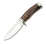 192BRS - Vanguard- Walnut Handle- Plain- Leather by BUCK KNIVES