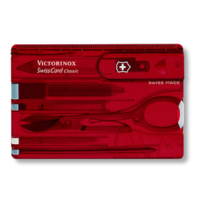 VICTORINOX Swiss Card Classic - Translucent Red