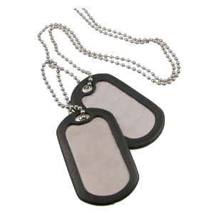 Silver Dog Tags With Silencers