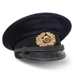 East German Visor Hat Navy  - MILITARY SURPLUS