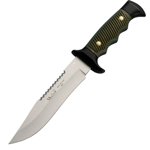 Military - Green Handle Hunting Knife by MUELA