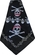 OUTBOUND Bandanna Skull And Bones With Chain