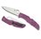 SPYDERCO Delica 4 Purple Flat Ground - Plain Blade