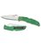 SPYDERCO Delica 4 Lightweight Green Flat Ground - Plain Blade