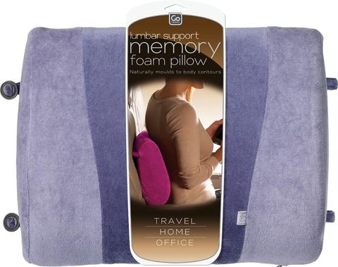 Go travel memory hot sale foam lumbar support