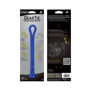 NITE IZE Gear Tie 18" 2 Pack - Blue