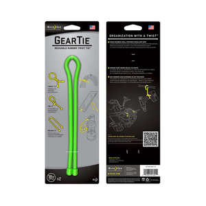 NITE IZE Gear Tie 18" 2 Pack - Lime