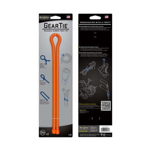 NITE IZE Gear Tie 24" 2 Pack - Bright Orange