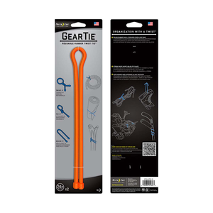 Gear Tie 24" 2 Pack - Bright Orange by NITE IZE