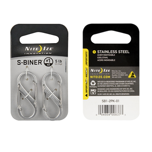 NITE IZE S-Biner Size No 1 Twin Pack Stainless