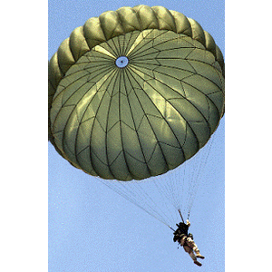 MILITARY SURPLUS 24 Foot Green Parachute