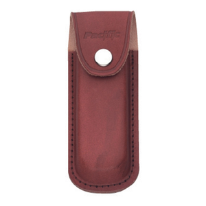 PACIFIC CUTLERY Sheath - Leather Brown Large - 12cm L X 5cm W