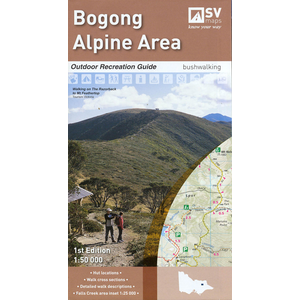 SPACIAL VISION MAP Bogong Alpine Area 1;50000 Map