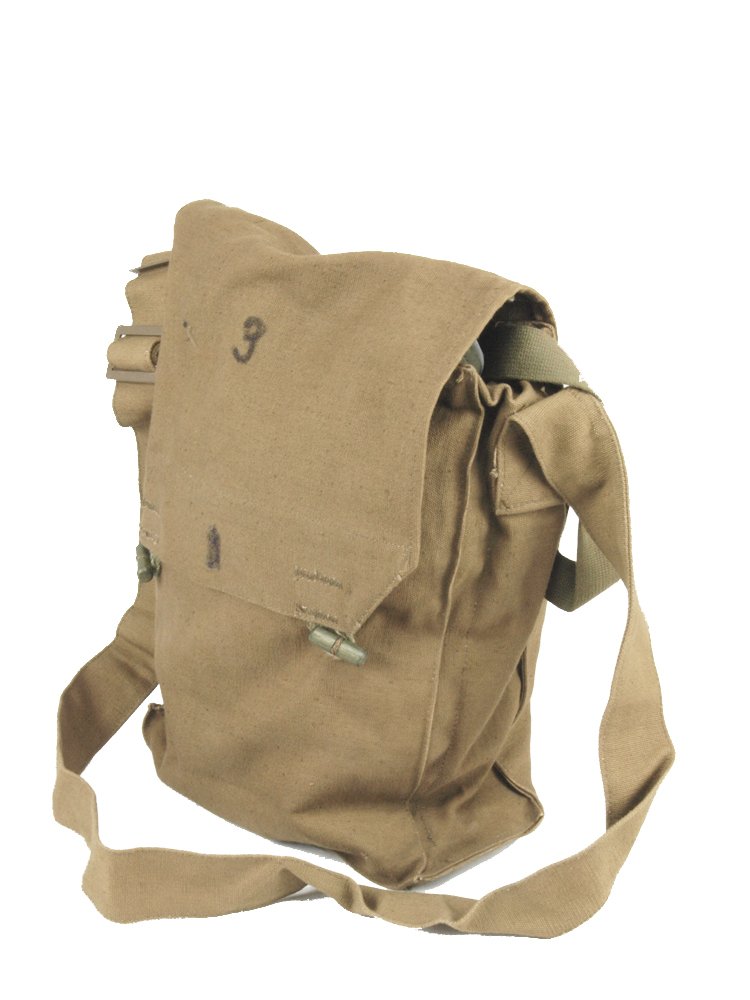 MILITARY SURPLUS Czech Army Khaki Canvas Shoulder Bag Tough and