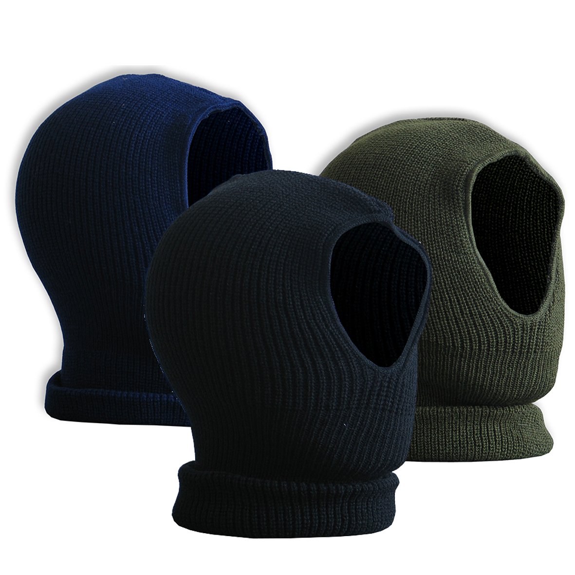 帽子 MacMahon Knitting Mills. Balaclava-Peace Open Face Balaclava Wool by COMMANDO - COMMANDO NEW : BRANDS